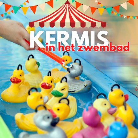 kermis in het zwembad (Instagram bericht)