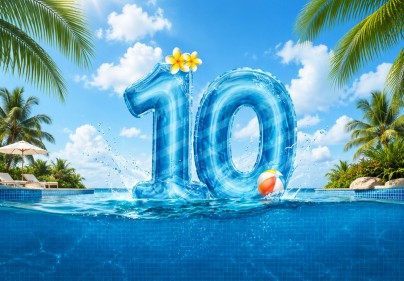 10 JAAR ZWEMBAD = 10 DAGEN FEEST